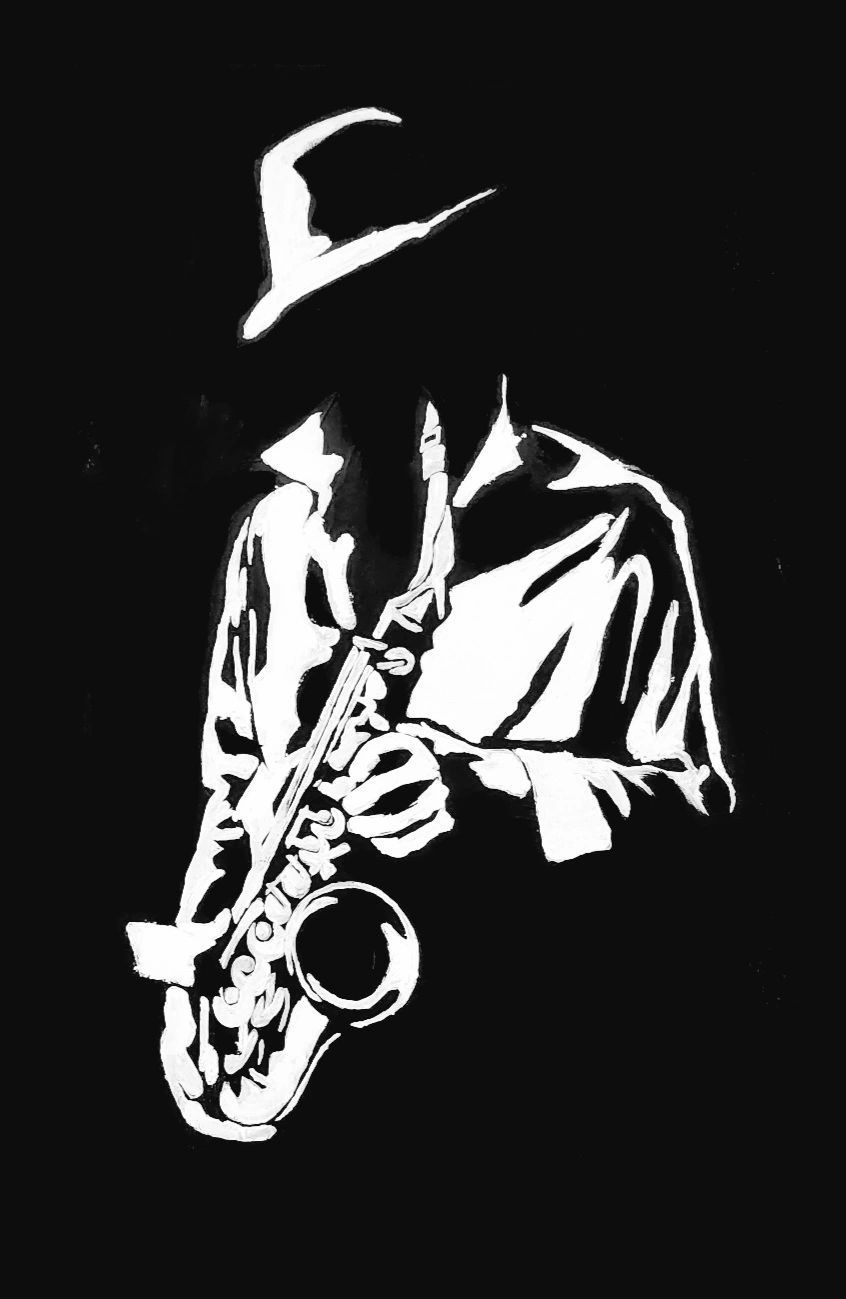 ArteDiAlina.com painting: Music in Black and White (da&nbsp;Catrame)